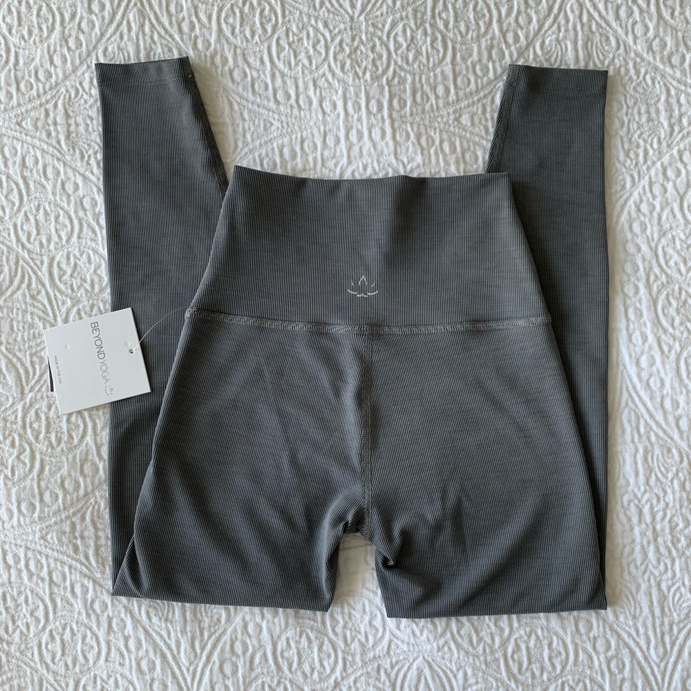 Beyond yoga heather rib high waisted legging